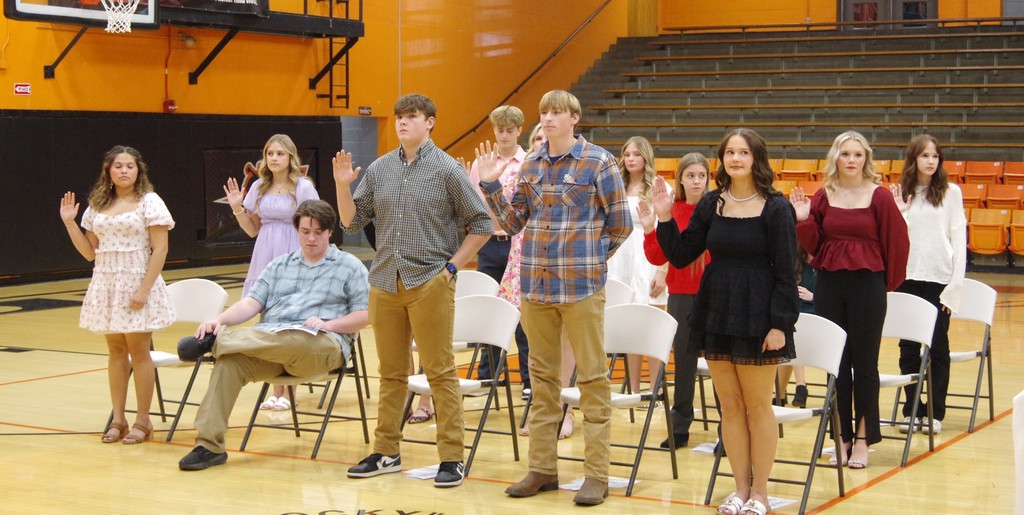 PHOTO 6 NHS new members take pledge 2025
