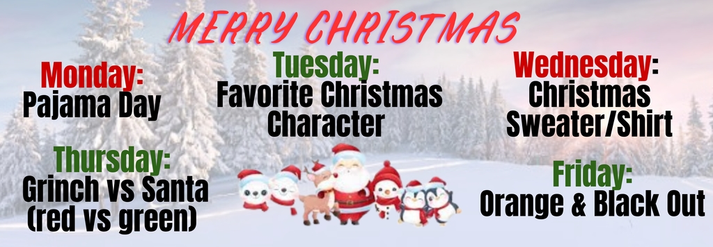 CHS StuCo Christmas Dress Up Days