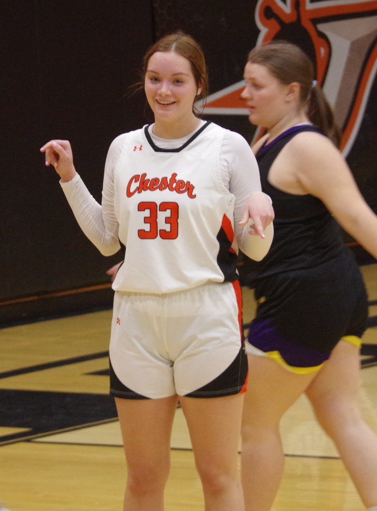 PHOTO 4 LJMWC CHS vs New Athens LEXI MOTT rebound record