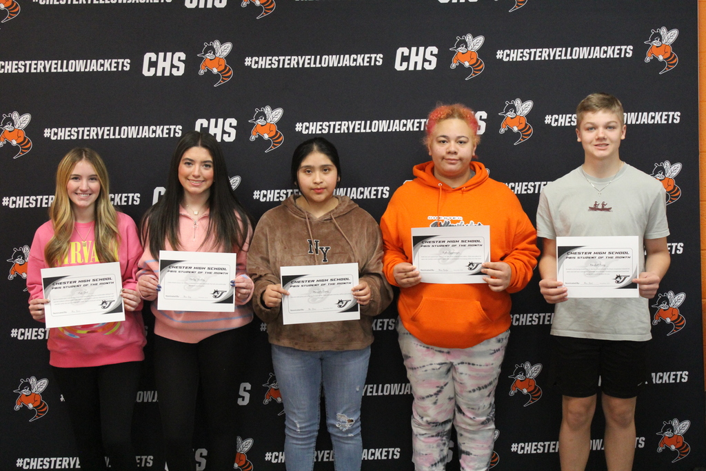PBIS Students of the Month, December 2025