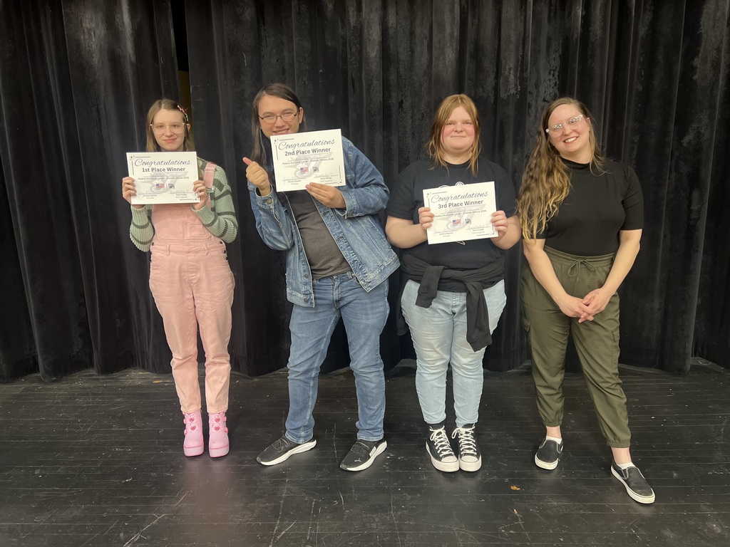 CHS Poetry Out Loud Local Competitors