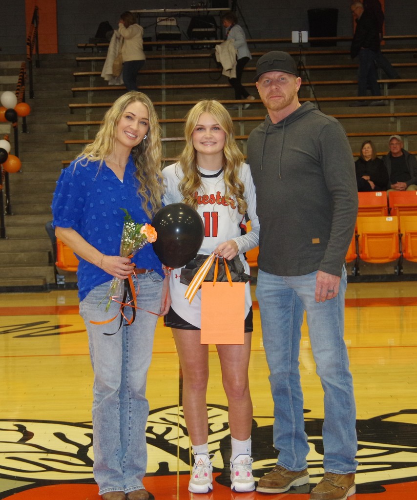 PHOTO 1 Lady Jackets Senior Night Riley Lochhead