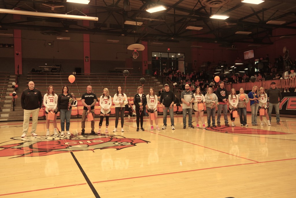 PHOTO 7 Lady Jackets Senior Night Group photo