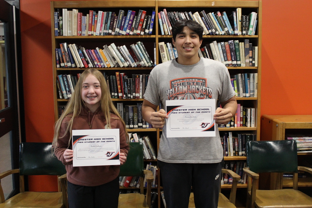 CHS PBIS Students of the Month - January
