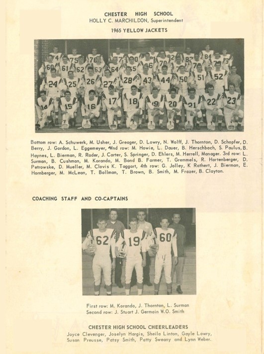 1965 CHS Football SWE Champions