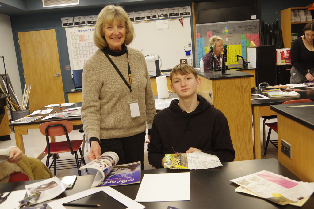 Photo 3 CHS Art Club Schwent and Thomas