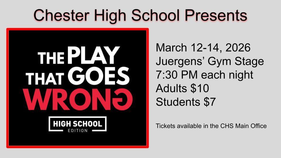 CHS PRESENTS THE PLAY THAT GOES WRONG