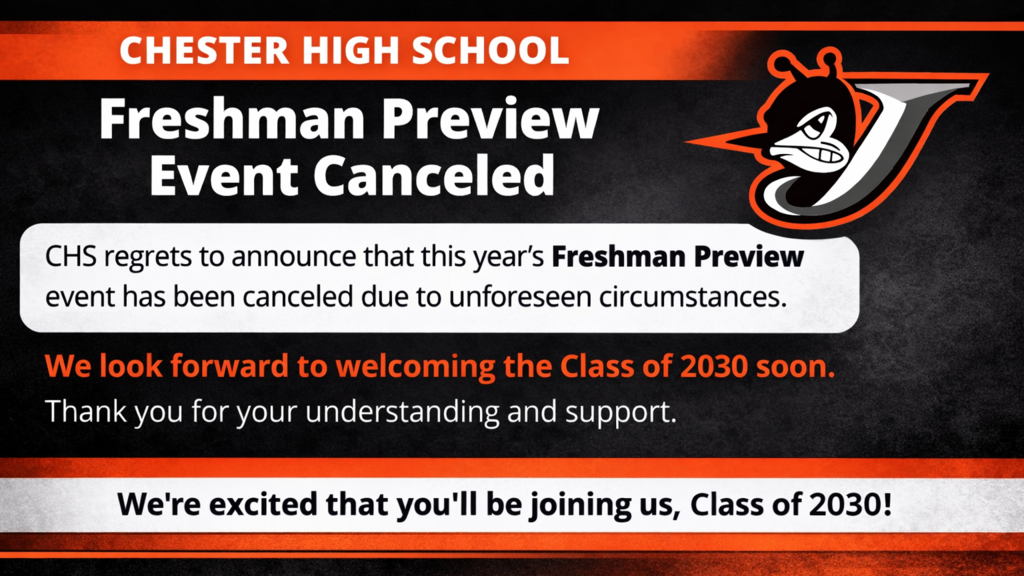 CHS Freshman Preview Night Cancelation
