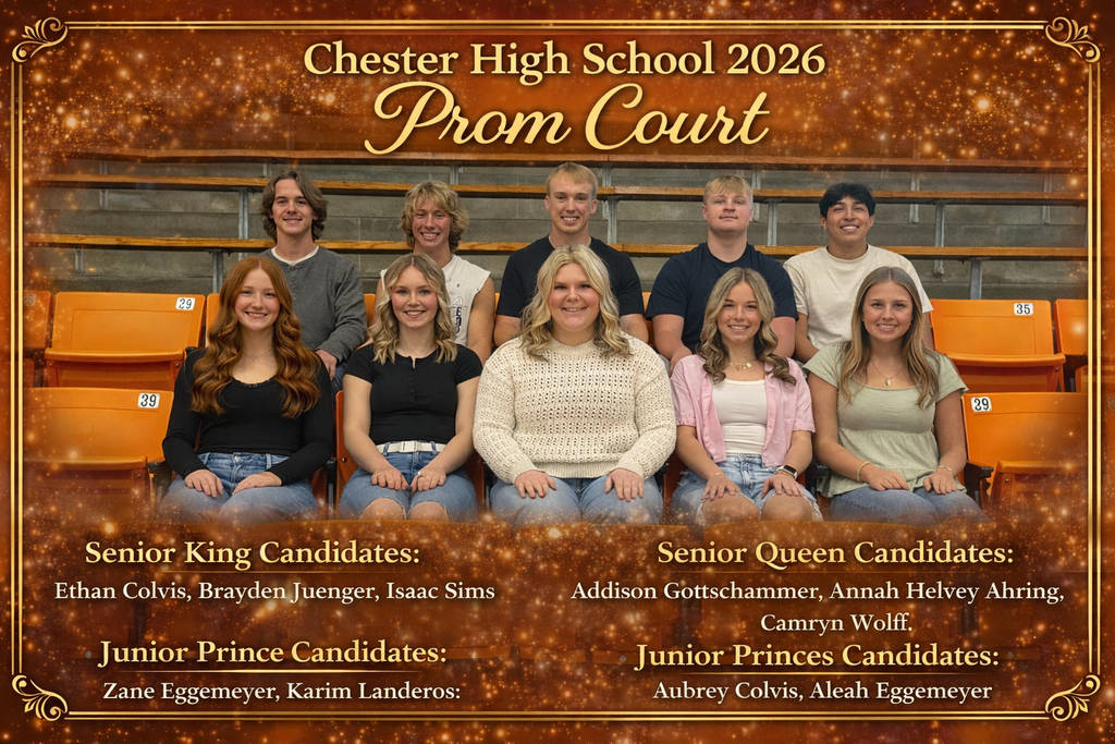 Chester High School 2026 Prom Court