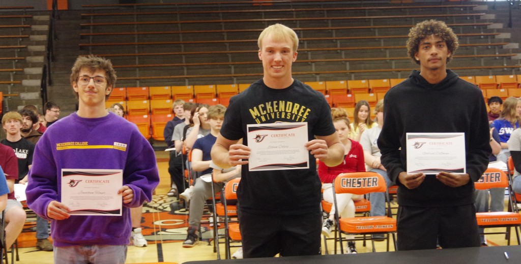 Photo 7 Senior Signing Day Hayer Colvis Coffman McKendree University
