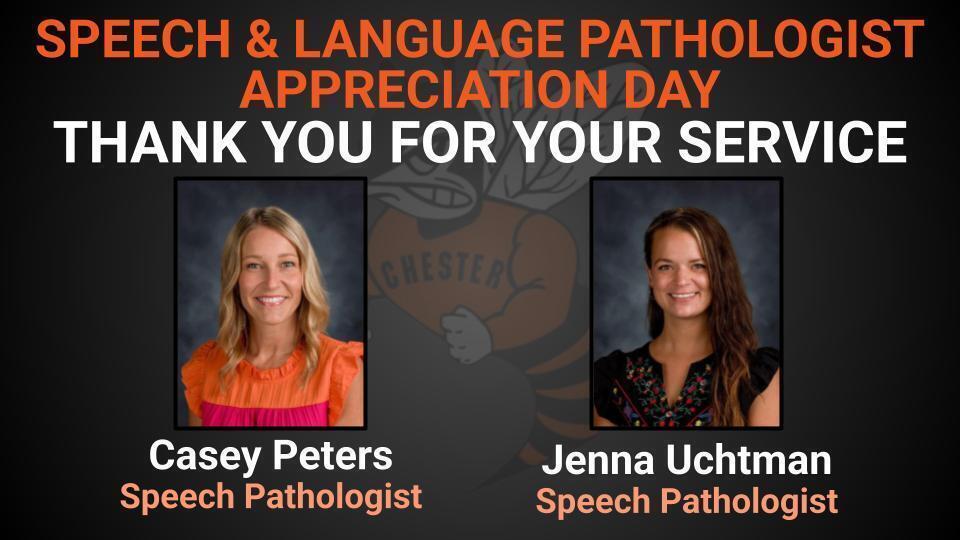 CGS & CHS SPEECH PATHOLOGIST APPRECIATION DAY