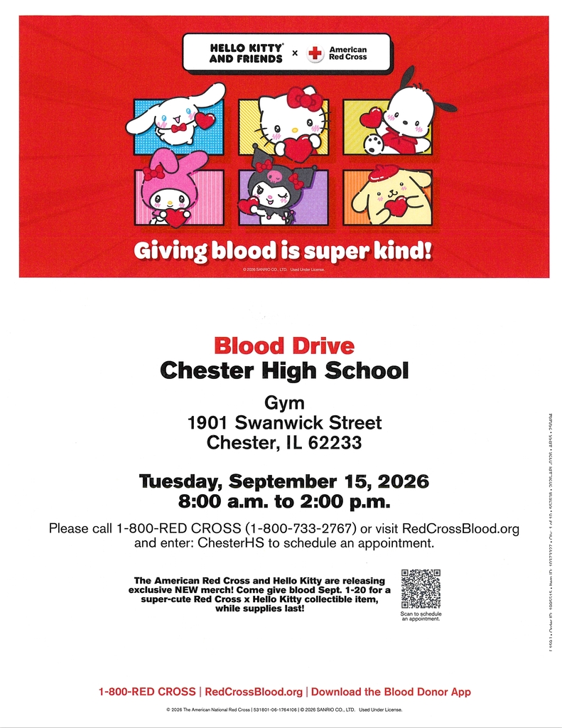 CHS NHS Blood Drive 2026-09-15