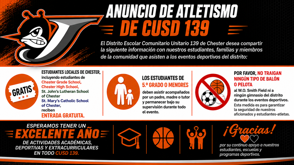CHS Athletics Admission Announcement (Spanish)