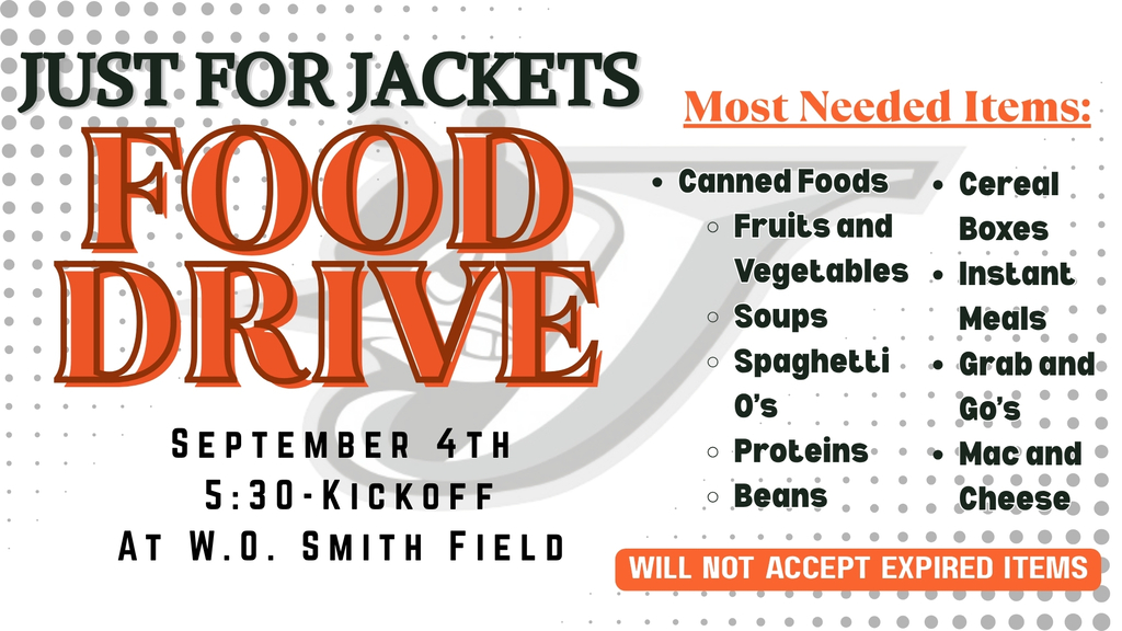 CHS Just for Jackets Food Drive (English)
