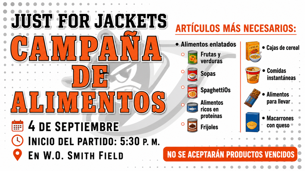 CHS Just for Jackets Food Drive (Spanish)