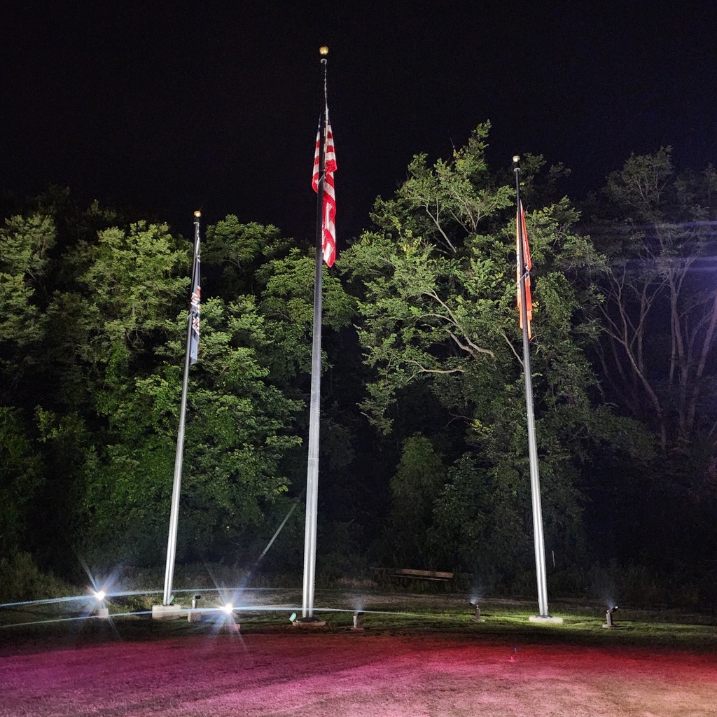 WO Smith Field Flag Poles Lighting