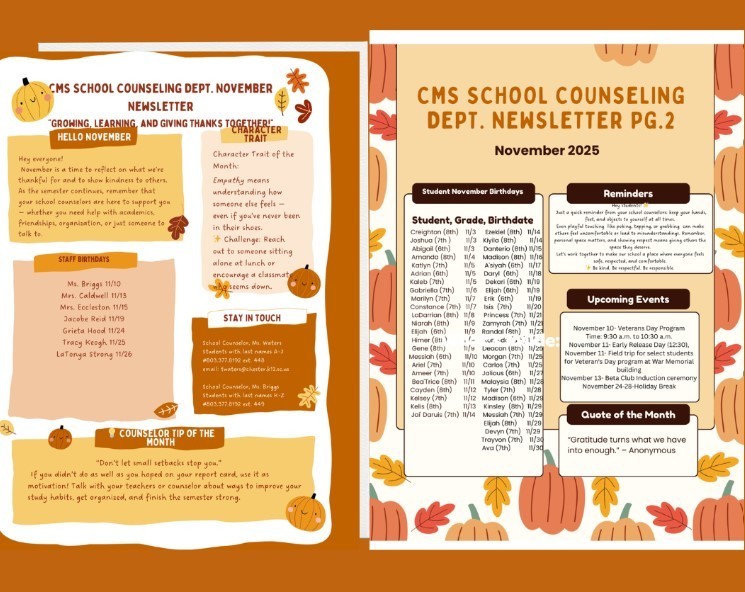 CMS Newletter (November)