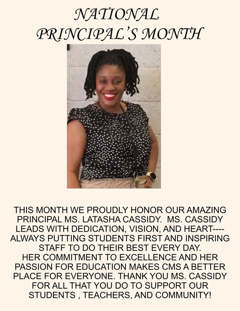 National Principal's Month