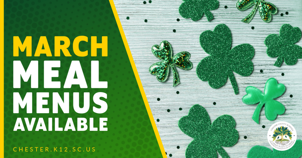 March Meal Menu Available