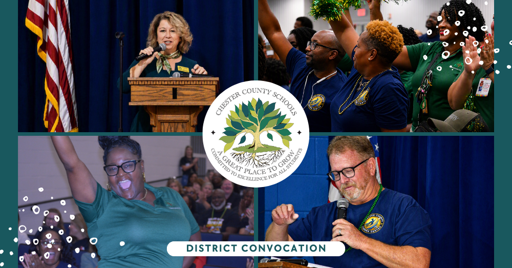 District Staff Celebrating Opening Convocation