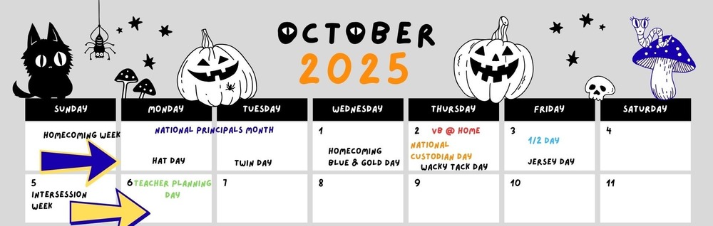 October Calendar