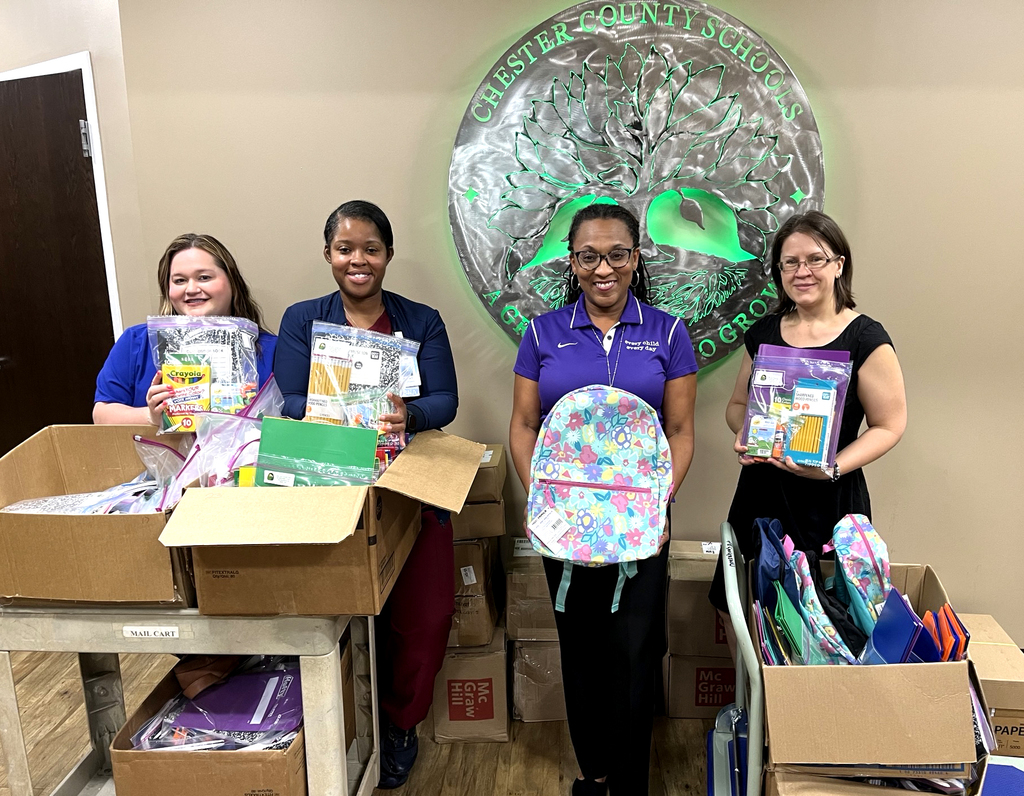 MUSC Chester Nursing Center school supply donation