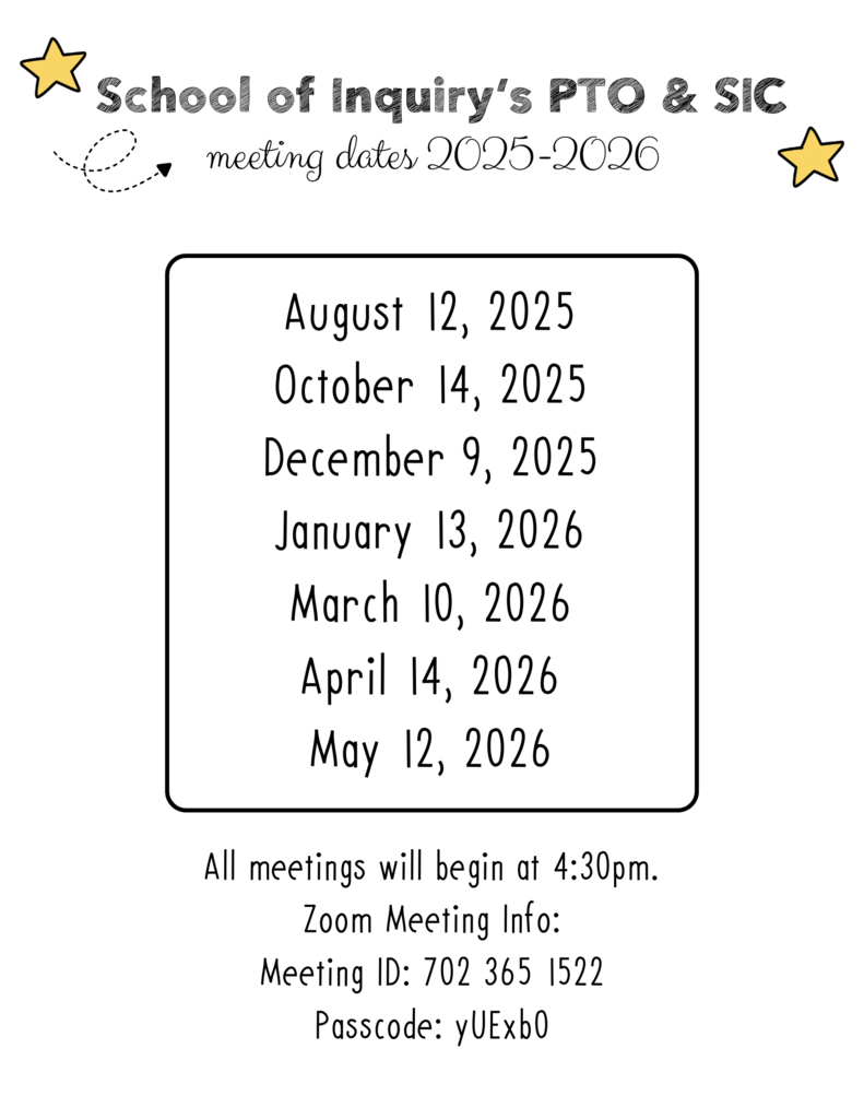 Our first PTO meeting is today at 4:30pm.