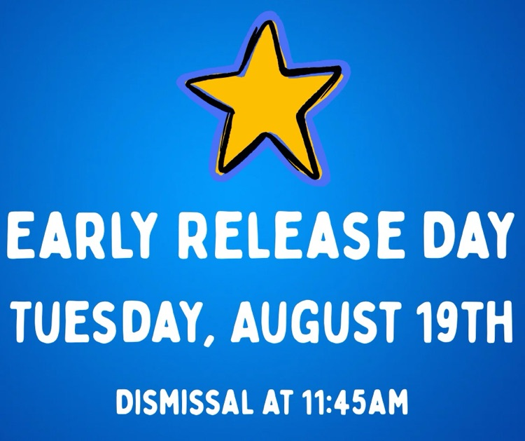 We will have an early release day on Tuesday  