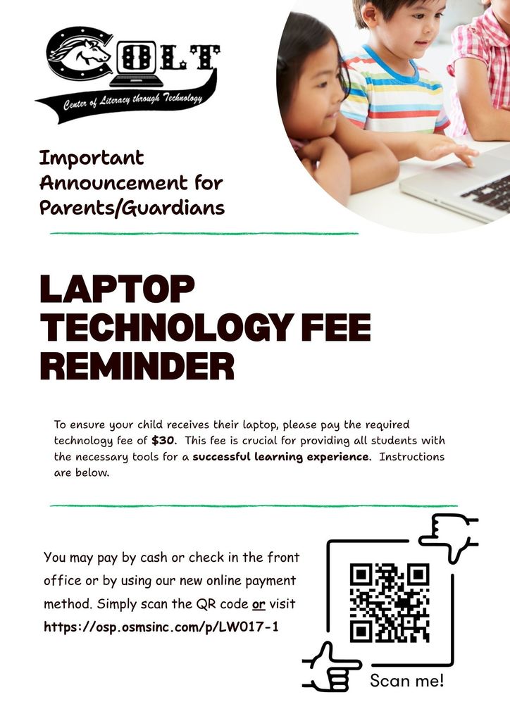 Flyer - Laptop Technology Fee Reminder (1)