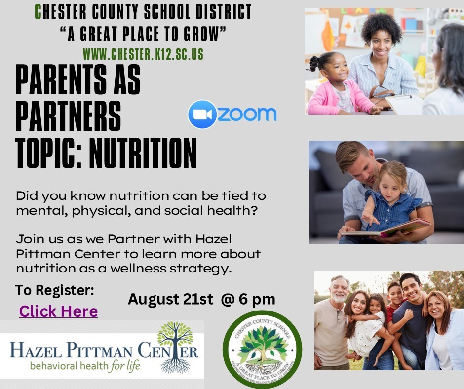Parents as Partners Webinar: 8/21/25 at 6pm. Register online: https://us02web.zoom.us/webinar/register/WN_QNk9Jqk2Q5iZ4scumQXoMA#/registration
