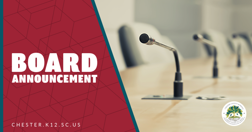 Board Announcement graphic