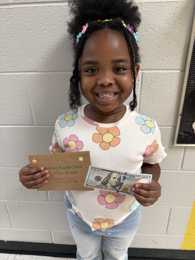 Nova Feaster won our bundt cake fundraiser random drawing.