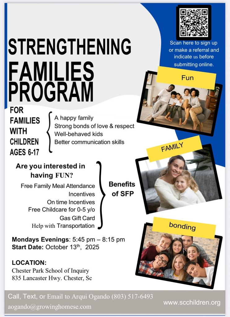 Strengthening Families Program is offering support for families. 