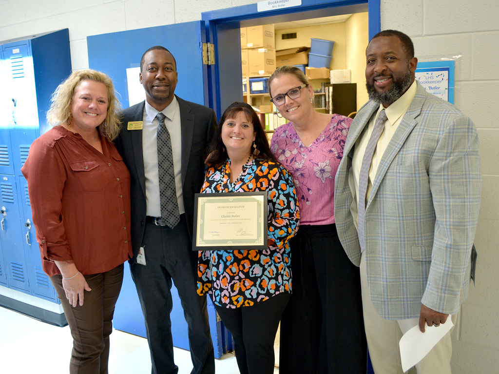 Christi Butler and CCSD admin and staff.