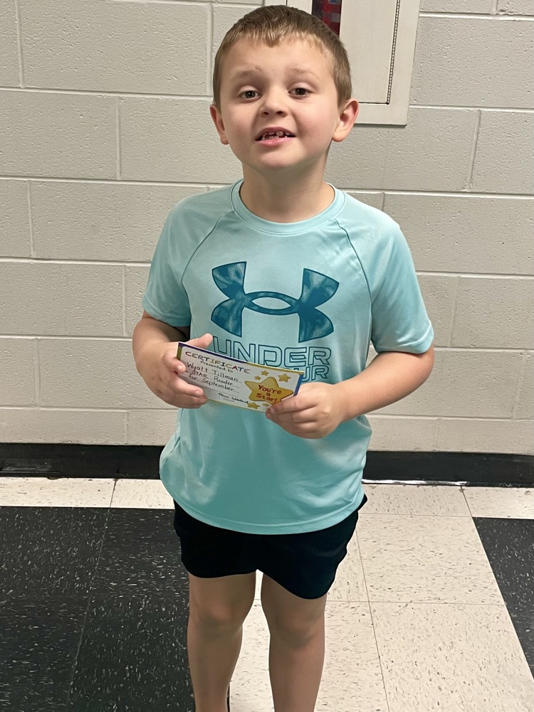 We recognized our Star Readers for September today. 