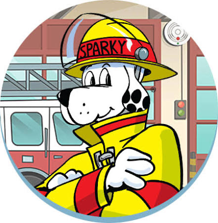 Sparky and friends will be at our school tomorrow