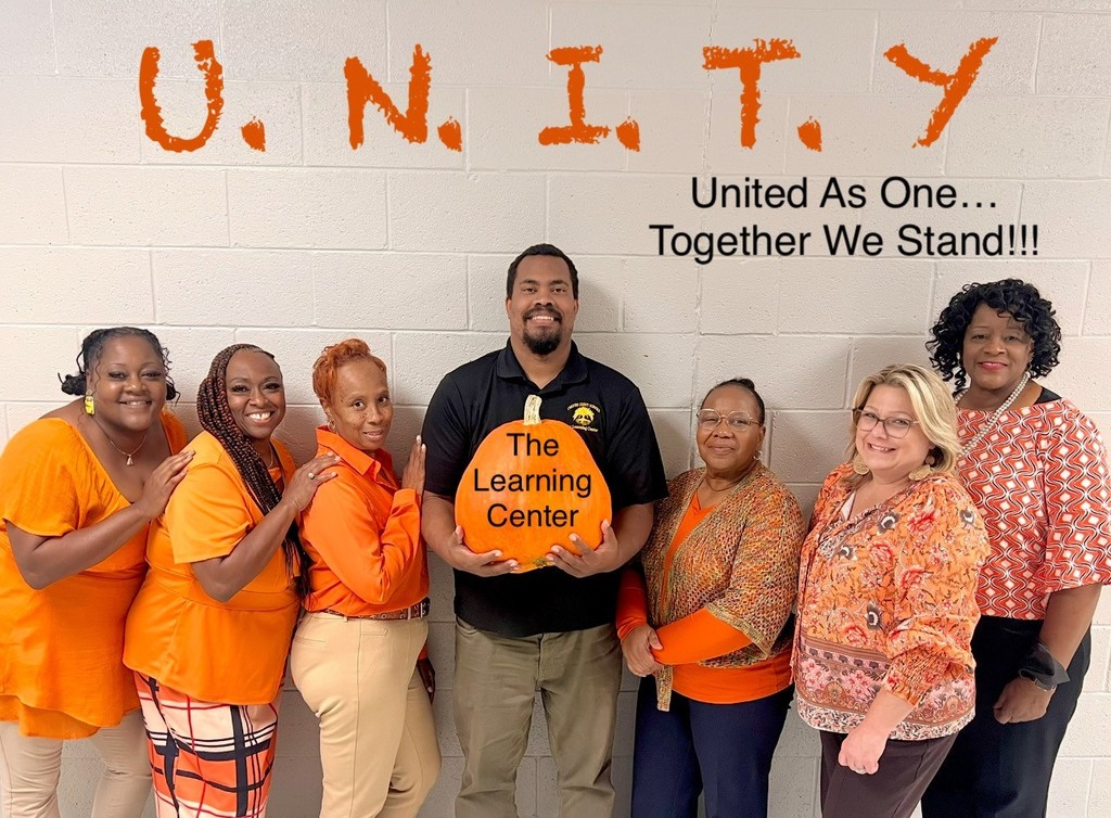 TLC staff wearing orange to celebrate UNITY Day.