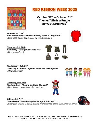 We will celebrate Red Ribbon Week next week.