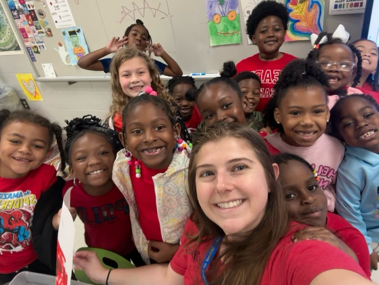 Students wore red for Red Ribbon Week. 