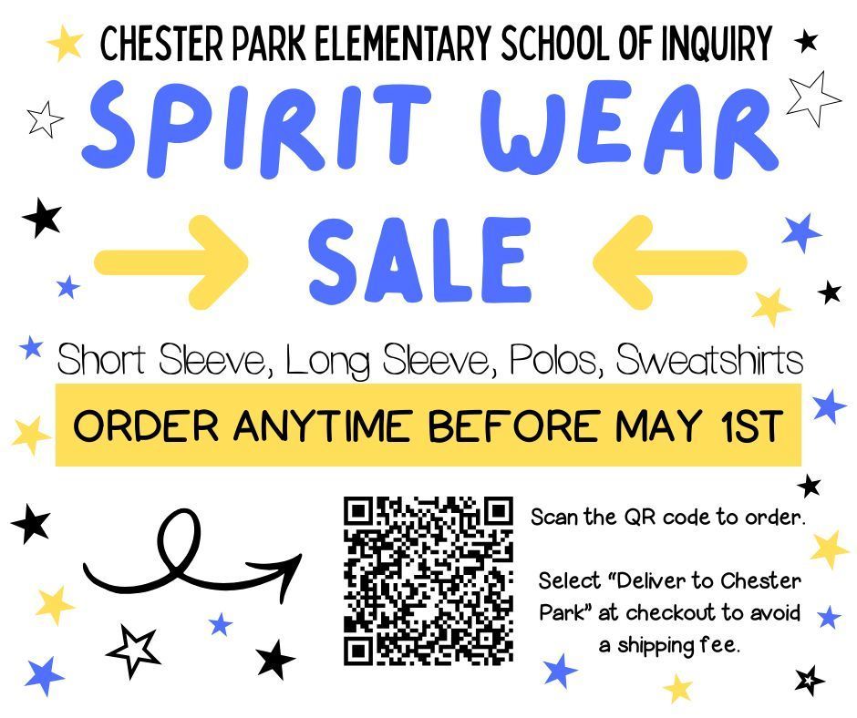 Families can order spirit wear online.