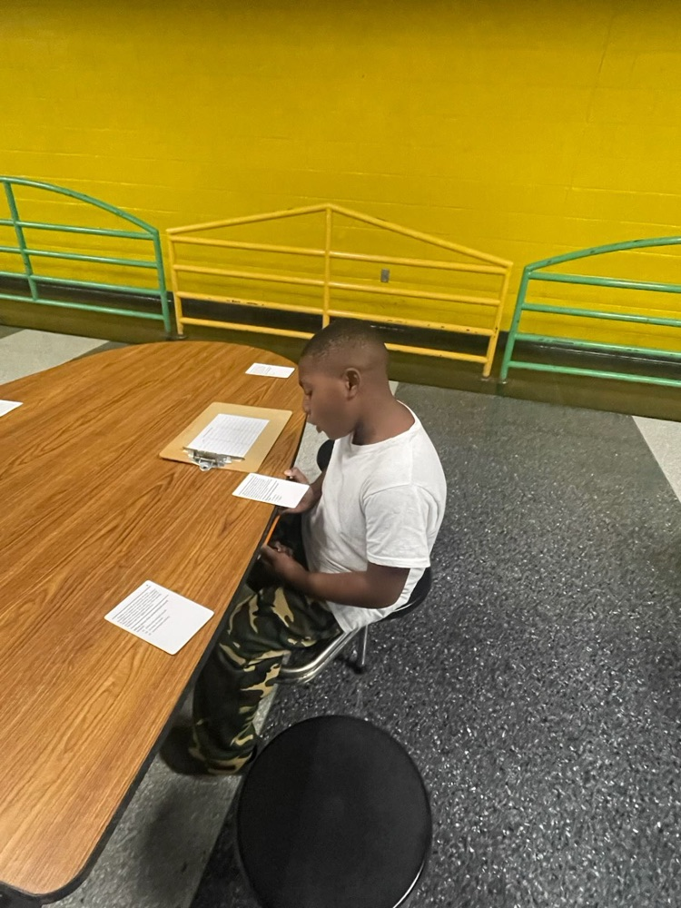 Third grade students enjoying family night. 