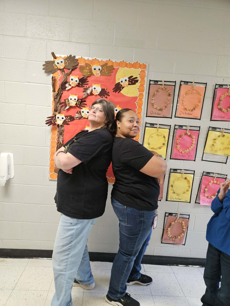 Students dressed as twins. 