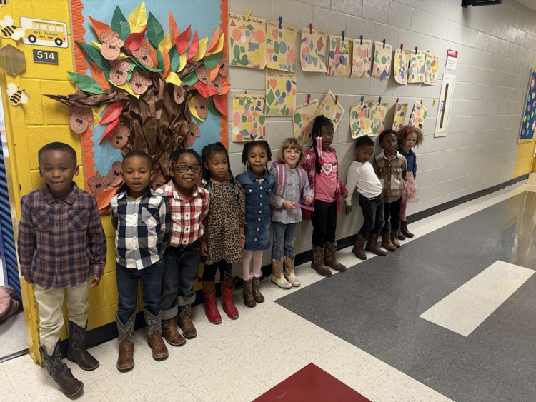 Students dressed in Western attire.