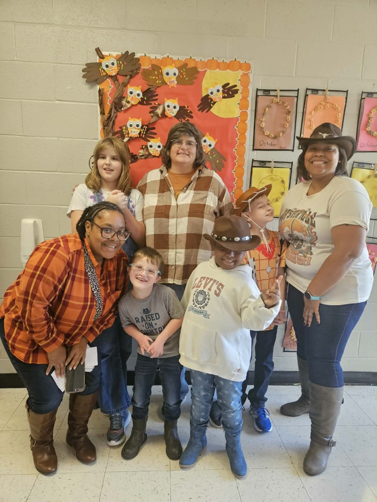 Students dressed in Western attire.