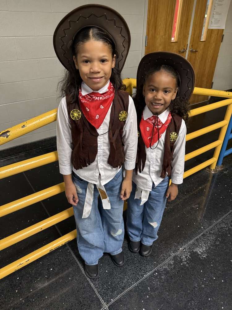 Students dressed in Western attire.