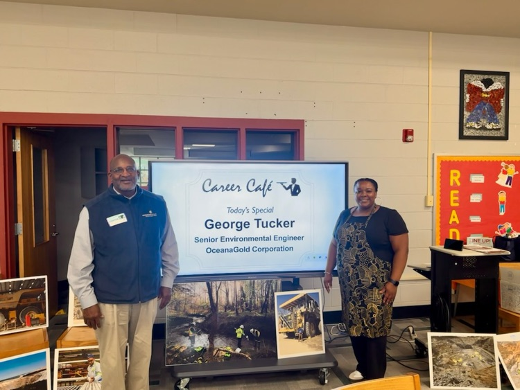 George Tucker and 5th grade students learned about careers  