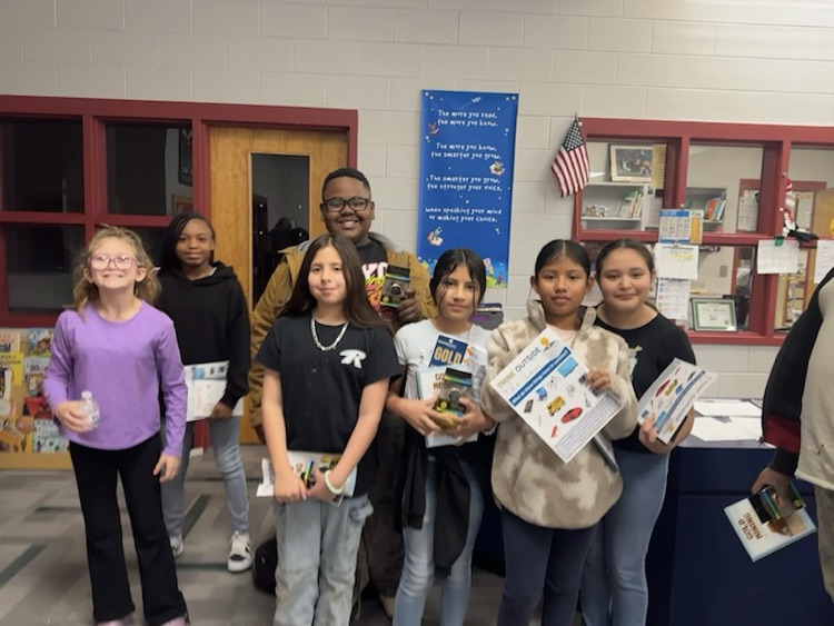 George Tucker and 5th grade students learned about careers. 