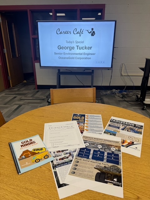 George Tucker and 5th grade students learned about careers. 