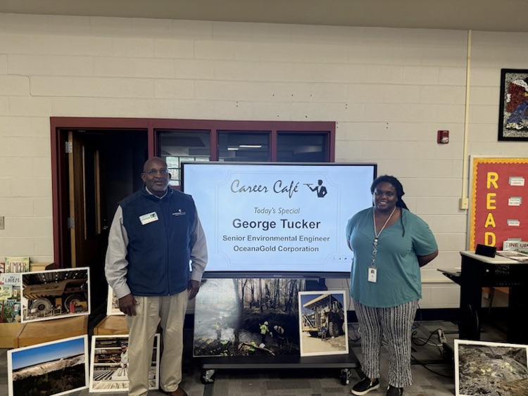 George Tucker and 5th grade students learned about careers. 