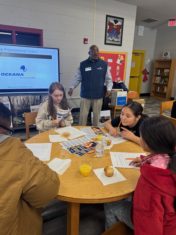 George Tucker and 5th grade students learned about careers. 